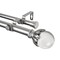 Rod Desyne Pixie Double Curtain Rod 66-120 inch - Satin Nickel